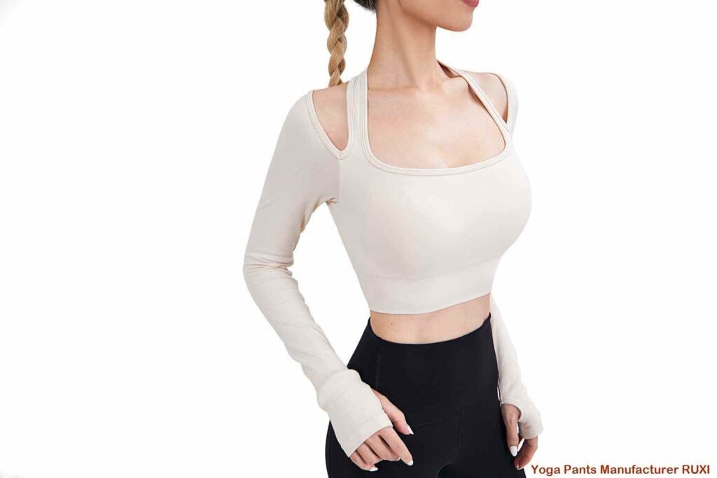 ໂສ້ງໂຍຄະ bootcut ແອວສູງ RUXI