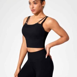 leggings ລຸ່ມກະດິ່ງສີດໍາ RUXI