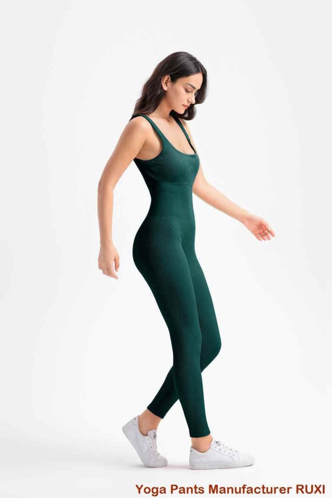leggings ໂຍຄະສີດໍາ RUXI lg204